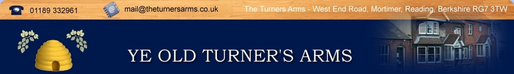 The Turners Arms, West End Road, Mortimer. 01189 332961
